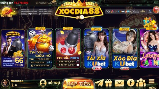 Trò Chơi Xocdia88